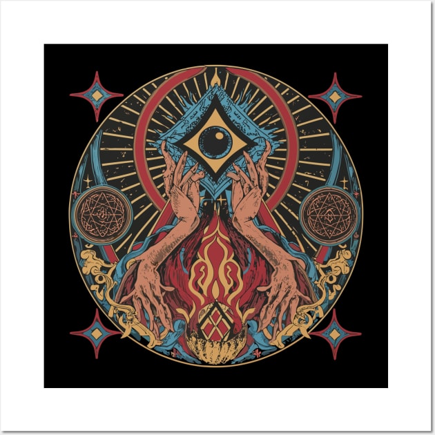 Spectral Symphony: Black Magic Artistry Wall Art by Lucifer